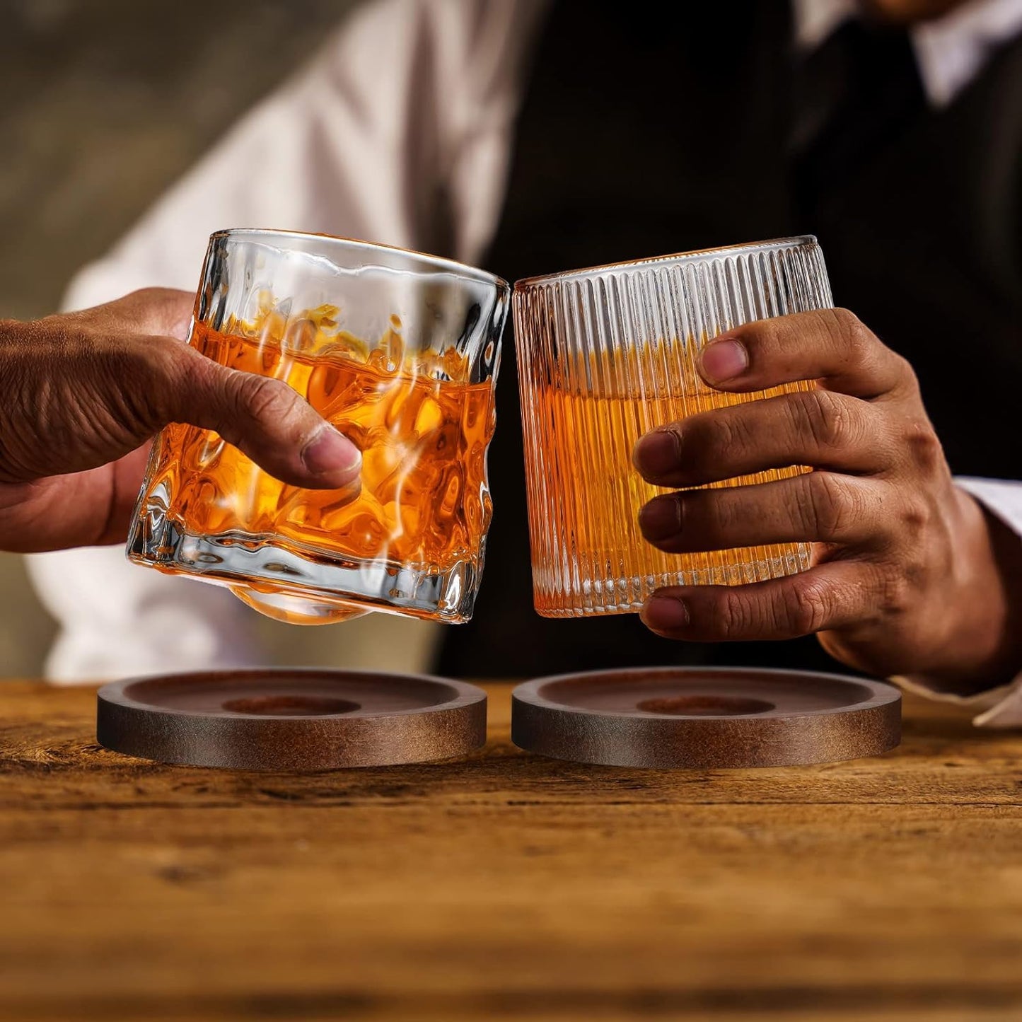 Rotatable Glass + Free Coaster