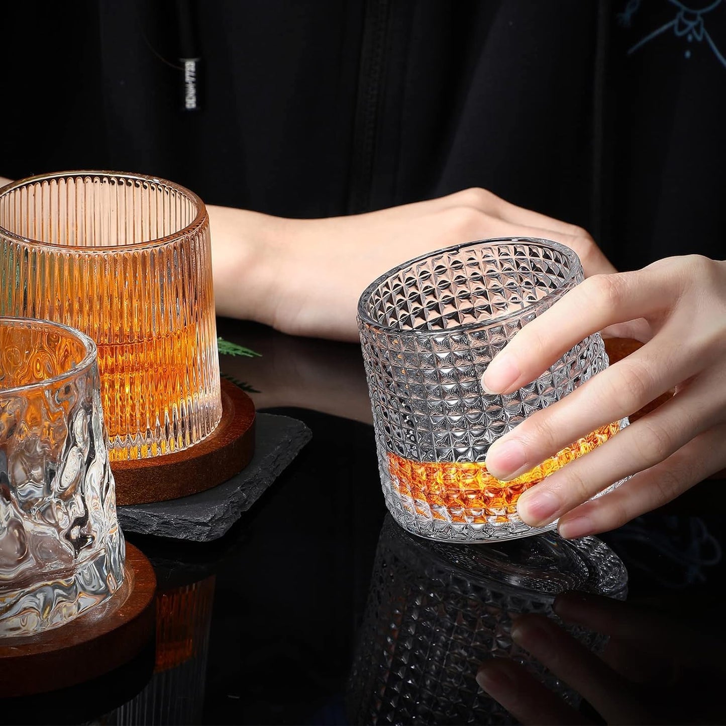 Rotatable Glass + Free Coaster
