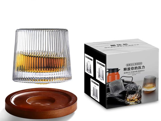 Rotatable Glass + Free Coaster